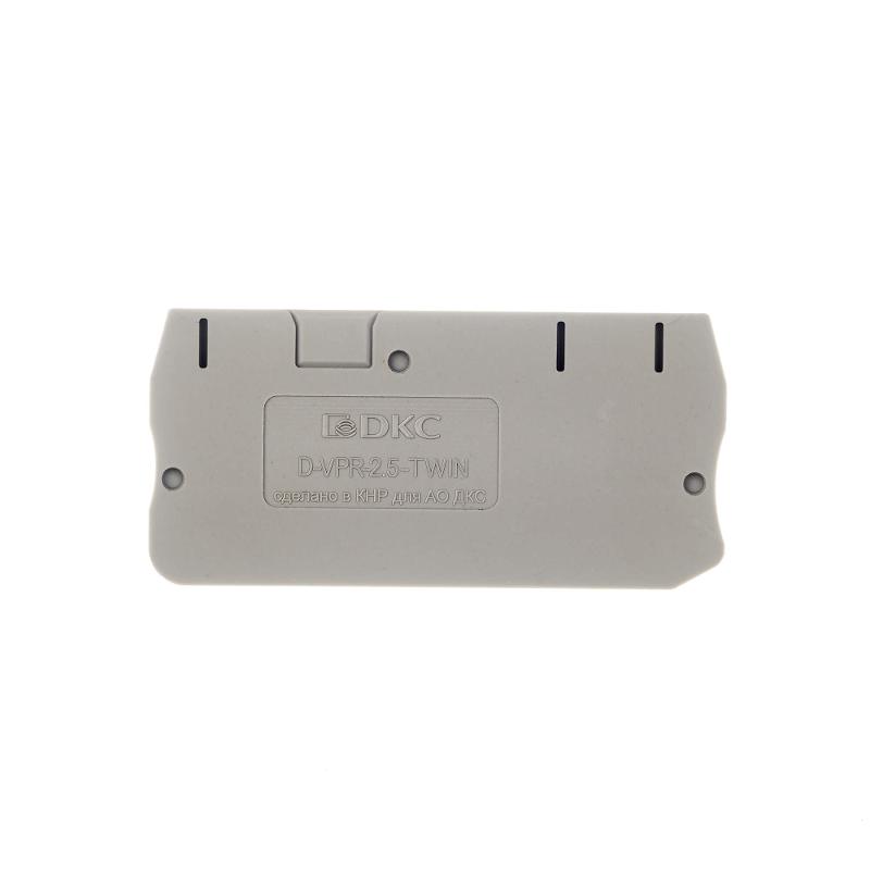 Изолятор торцевой для клеммы VPR-2.5-TWIN | D-VPR-2.5-TWIN | DKC