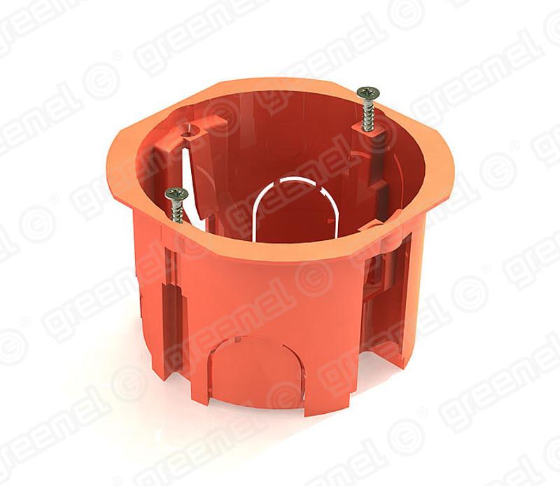 Коробка установочная 68х45 с саморезами | GE40006 | GREENEL